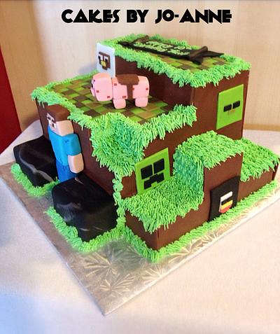 Minecraft Builtup Cake - Cake by Cakes by Jo-Anne