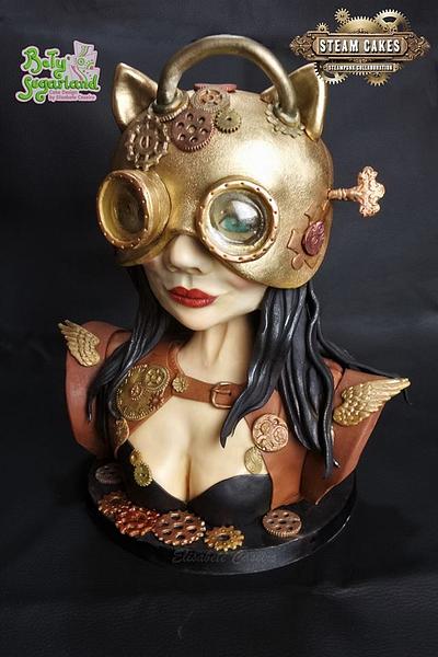 Cat Girl - Steam Cakes Collaboration - Cake by Bety'Sugarland by Elisabete Caseiro 