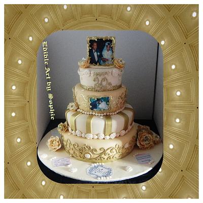 20th anniversary cake!  - Cake by sophia haniff