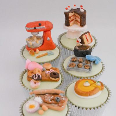 Baking Themed Cupcakes - Cake by Juliana’s Cake Laboratory 