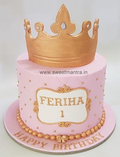 Princess Crown cake - Cake by Sweet Mantra Homemade Customized Cakes Pune