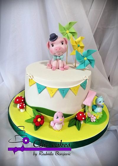 Sweet little pig - Cake by Radmila