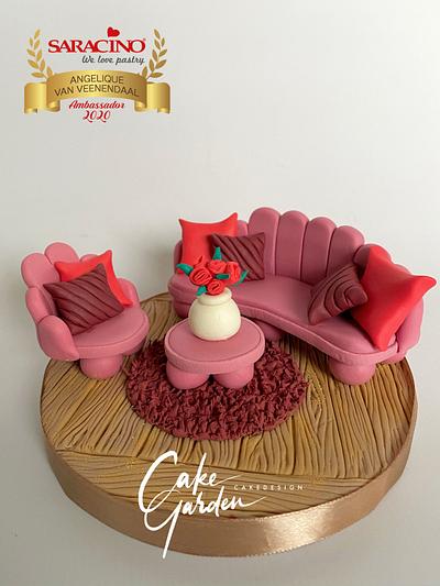 Home is were the heart is, mini couch - Cake by Cake Garden 