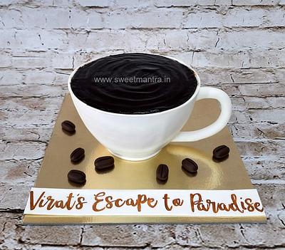 Black Tea Cup cake - Cake by Sweet Mantra Homemade Customized Cakes Pune