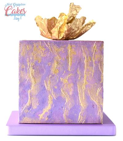 Purple and Gold - Cake by Teresa Davidson