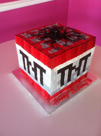 Minecraft TNT cake - Cake by Lily White's Party Cakes