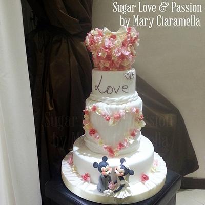Disney Wedding Cake - Cake by Mary Ciaramella (Sugar Love & Passion)