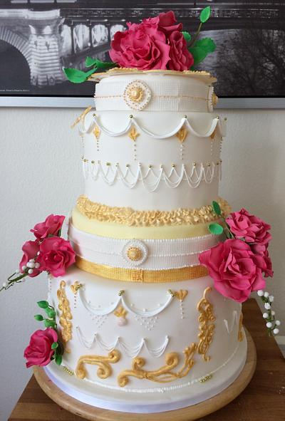 Wedding cake  - Cake by Assiléia Lucas. /  Sila's Cake 