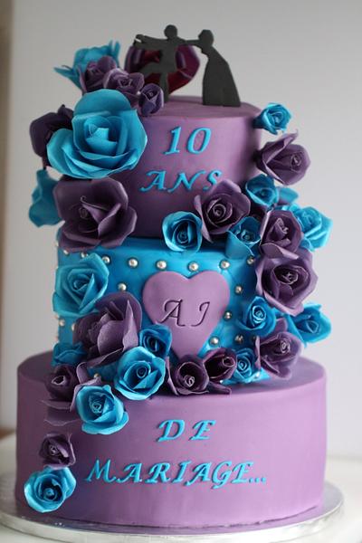 10th Birthday wedding  - Cake by noumika