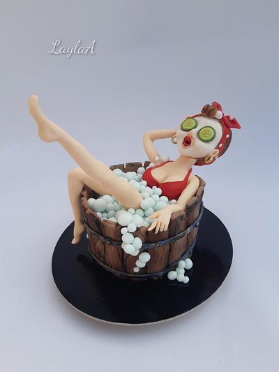SPA lady  - Cake by Layla A