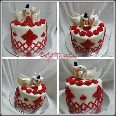 Swan love  - Cake by Uthra 