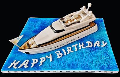 Yacht cake  - Cake by WhenEffieDecidedToBake