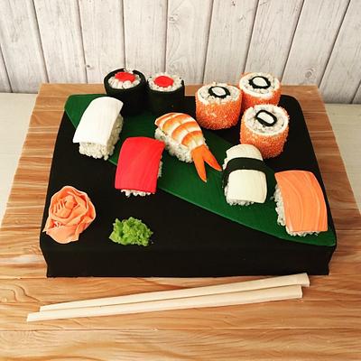 For the love of sushi - Cake by The Hot Pink Cake Studio by Ipshita