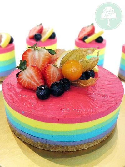 Rainbow Cheesecake - Cake by Nicholas Ang