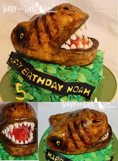 Trex cake - Cake by Happy As A Lark Cake Creations