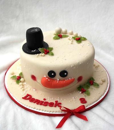 snowman - Cake by Táji Cakes