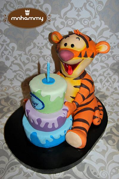Birthday Tiger - Cake by Mnhammy by Sofia Salvador