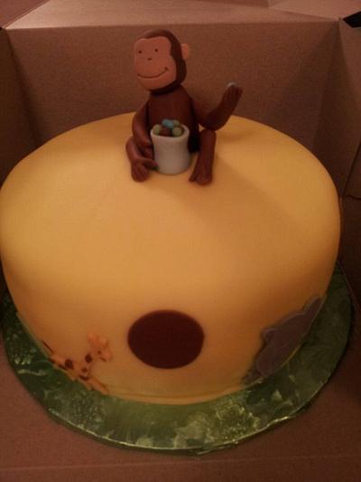 Curious George Baby Shower - Cake by Carrie