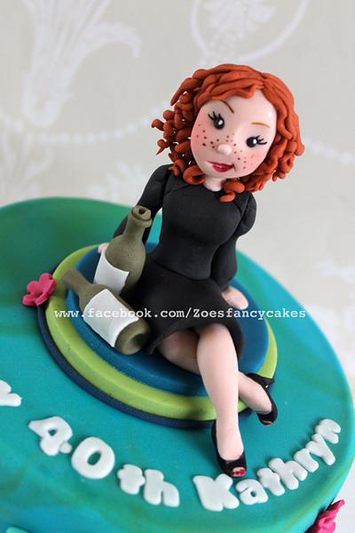 40th birthday cake - Cake by Zoe's Fancy Cakes