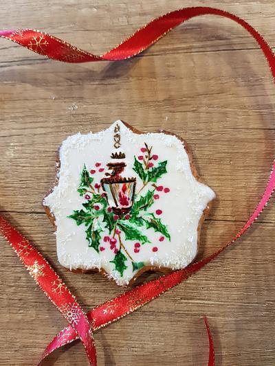 Hand painted Christmas cookie - Cake by Alice