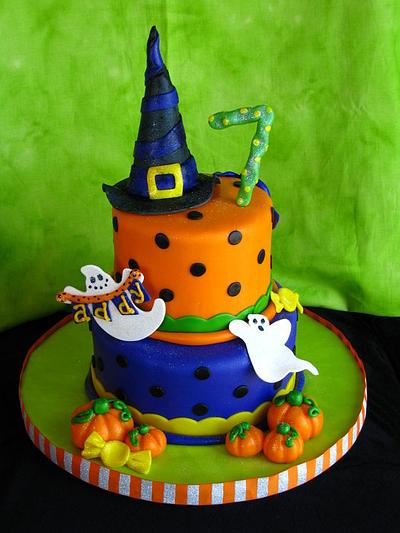Halloween Birthday Cake! - Cake by sweetpeacakemom