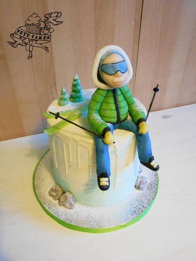 Skier - Cake by Petra Krátká (Petu Cakes)