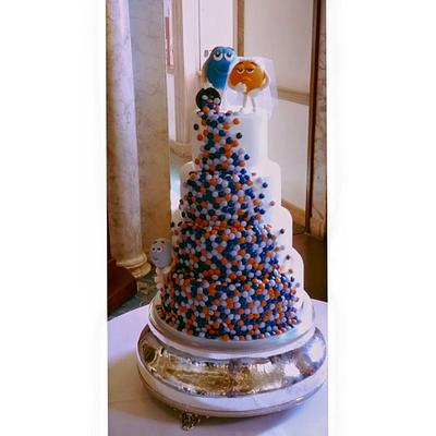 M&M wedding cake - Cake by  Utterly Charming Cakes