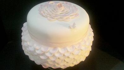 Pink Petal Cake - Cake by Loretta