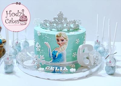 Frozen  - Cake by Hend Taha-HODZI CAKES