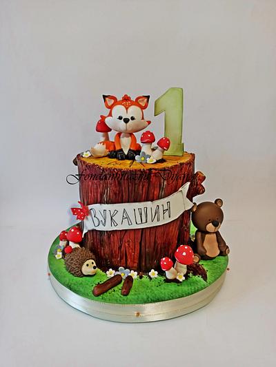 Woodland  cake  - Cake by Fondantfantasy