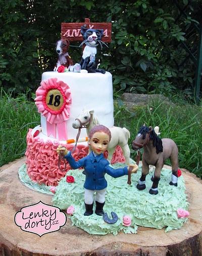 18 years old and animal friends - Cake by Lenkydorty