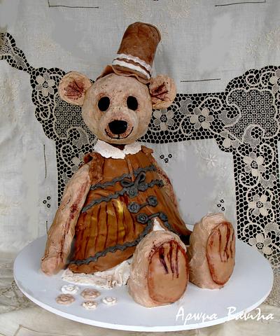 steampunk teddy bear cake - Cake by Sophia Voulme