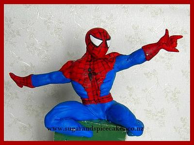 Spiderman Cake topper ~ - Cake by Mel_SugarandSpiceCakes