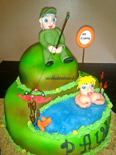 Cheeky Fisherman - Cake by debscakecreations