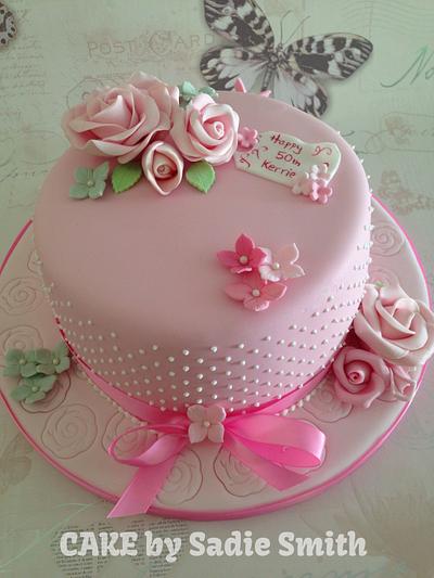 Vintage rose cake - Cake by Sadie Smith