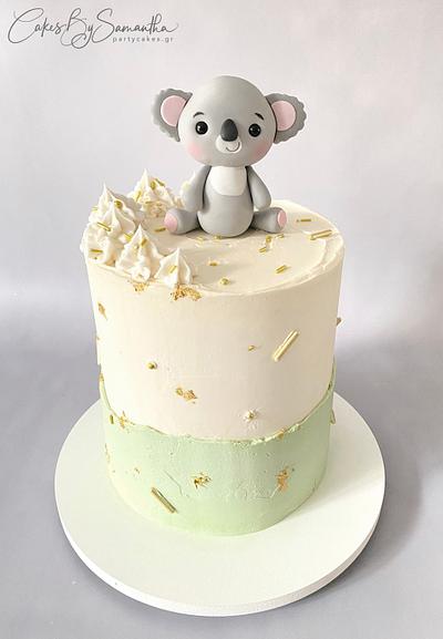 Cute Koala Cake with Two-Tone Buttercream - Cake by Cakes By Samantha (Greece)