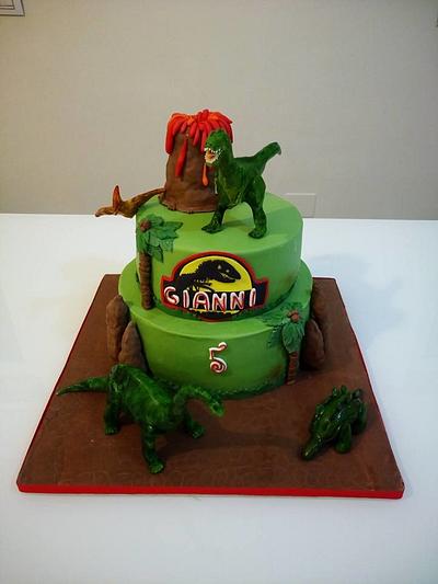 dinosaur cake - Cake by Mariana Frascella