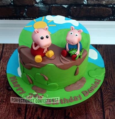 Peppa and George Pig - Birthday Cake  - Cake by Niamh Geraghty, Perfectionist Confectionist