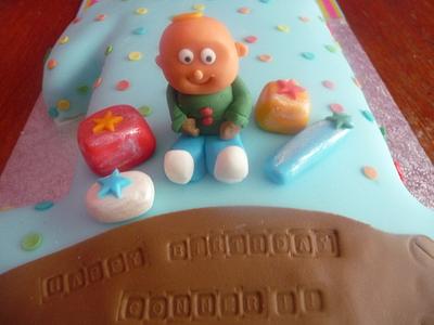 1st birthday cake - Cake by CupNcakesbyivy