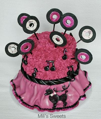 poodle skirt cake  - Cake by milissweets