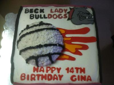 Volleyball birthday cake - Cake by Vero