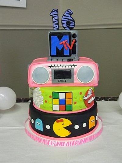 80's Sweet 16 - Cake by Traci
