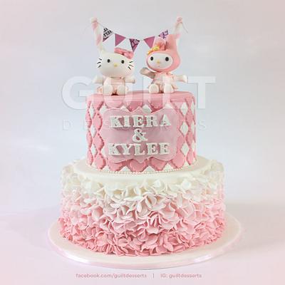 Twins Birthday Cake - Cake by Guilt Desserts