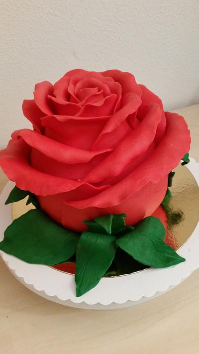 Sweet Rose Cake - Cake by Cindy Genua 
