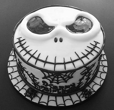 "Jack Skellington" birthday cake/cupcakes - Cake by eiciedoesitcakes