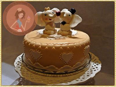 Elephants in love cake - Cake by Roby's Sweet Cakes