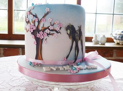 Pony and blossom tree cake - Cake by Angel Cake Design