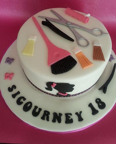 Hairdresser's cake - Cake by Kathy 