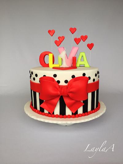 Olivia’s 1st birthday - Cake by Layla A