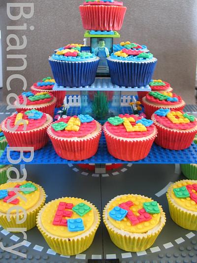 Lego cupcakes - Cake by Bianca's Bakery